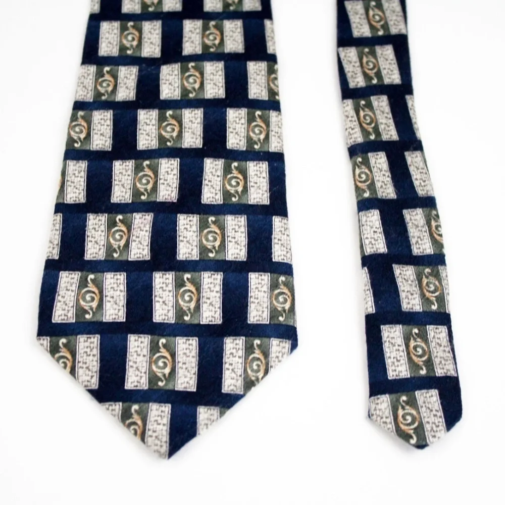 Stafford Executive Geoemtric 100% Silk Tie‎